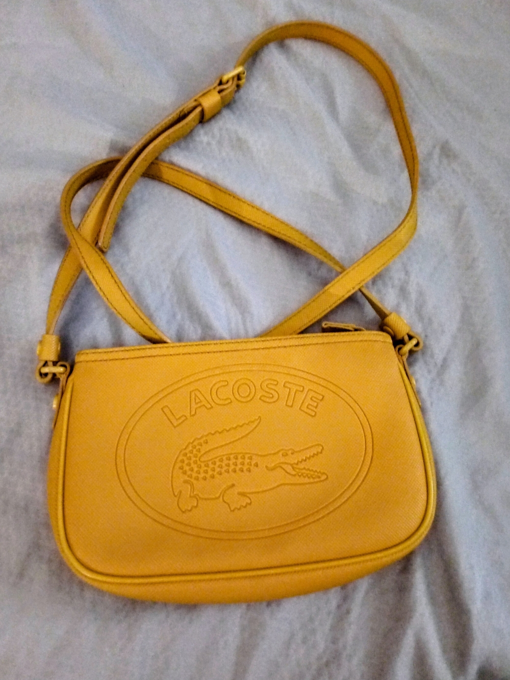 Lacoste Neutral Leather-Trim Bag